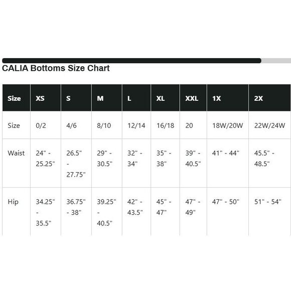 CALIA Women's LustraLux 7/8 Legging 4-way stretch technology XXS - Picture 3 of 7